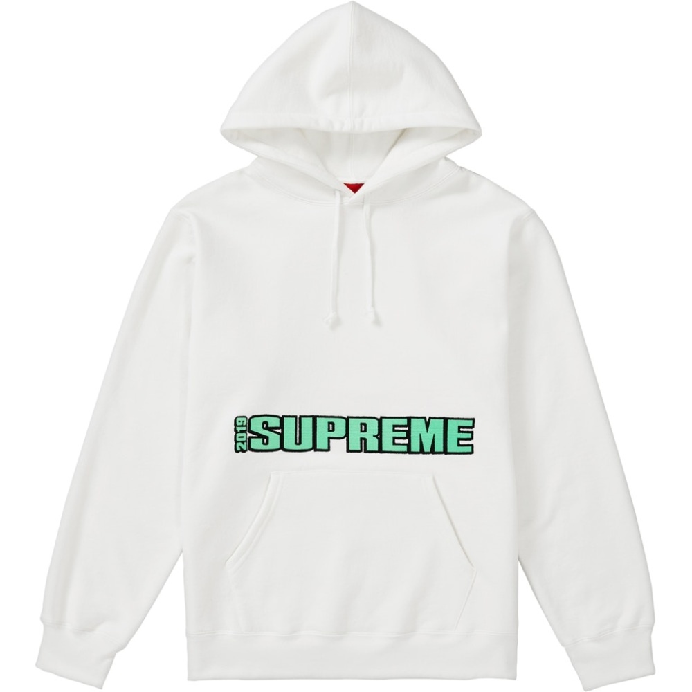 Supreme Blockbuster Hooded Sweatshirt (White) L